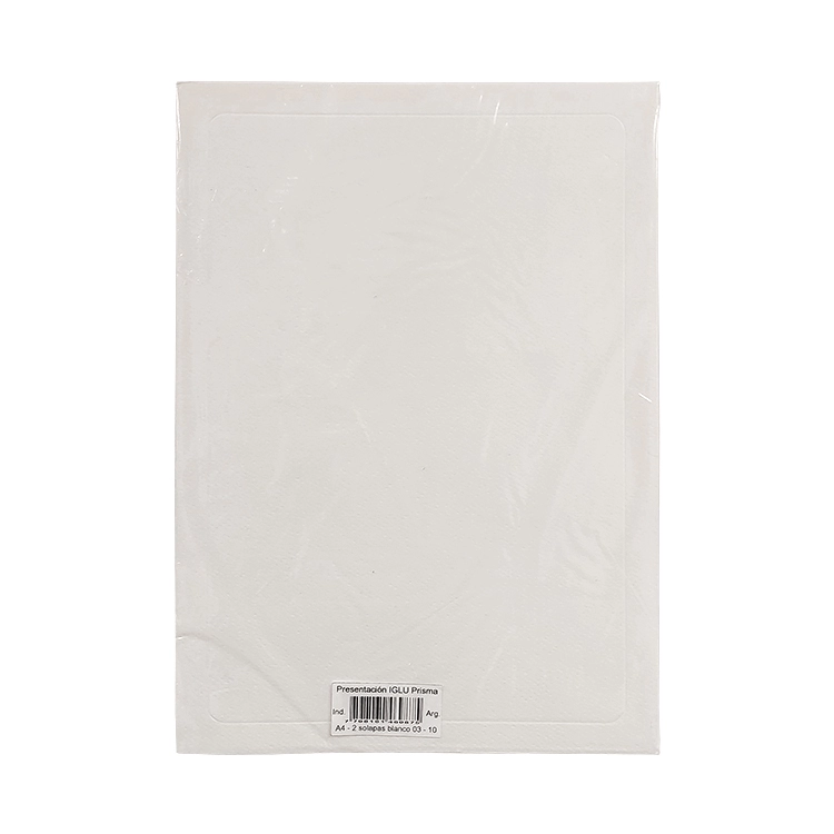 Carpeta 2 solapas Iglu A4 Prisma 03 Blanco Art.03223 PAUTASSI